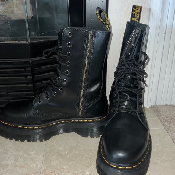 Dr Marten's Jadon Platform Leather Combat Boots Size 9 Ladies 8 Men  $248 - Picture 11 of 13